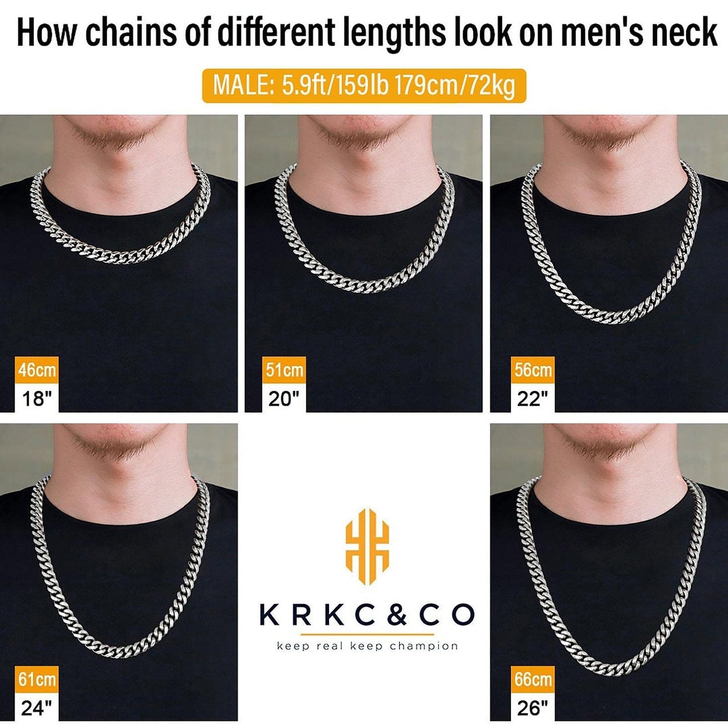 Wholesale KRKC 12mm Stainless Steel Miami Cuban Link Chain In White Gold With CZ Stone Zircon Buckle For Men