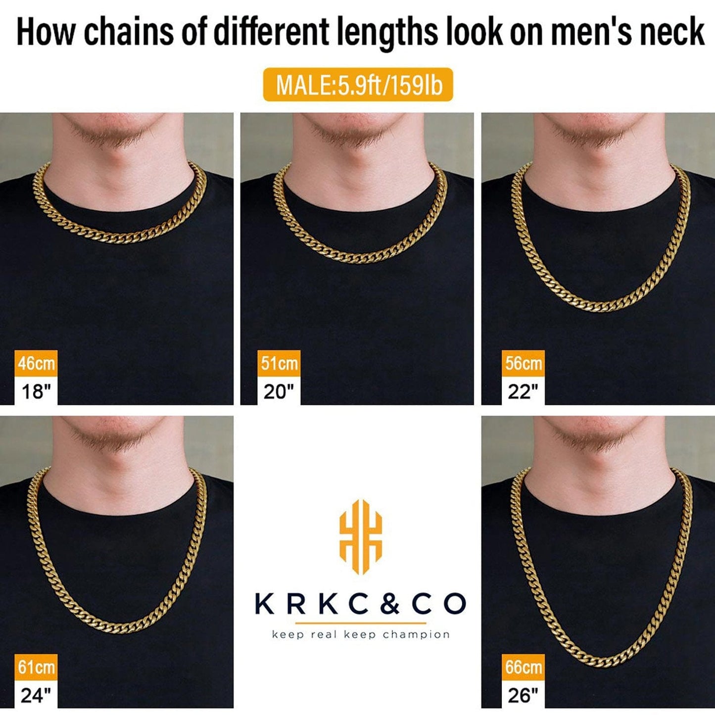 Wholesale Hip Hop Necklace 10mm Stainless Steel Miami Cuban Link Chain in 18K Gold For Men