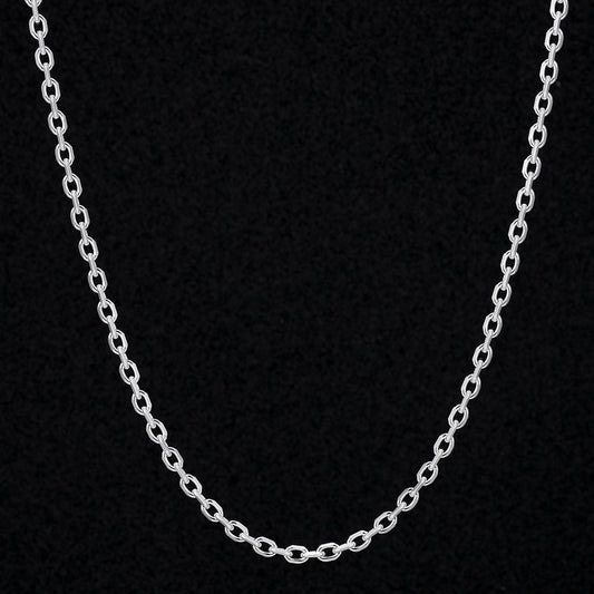 Hip Hop Necklaces Wholesale Fancy 3mm Cable Chain Figaro Chain In Stainless Steel Filled Solid Gold