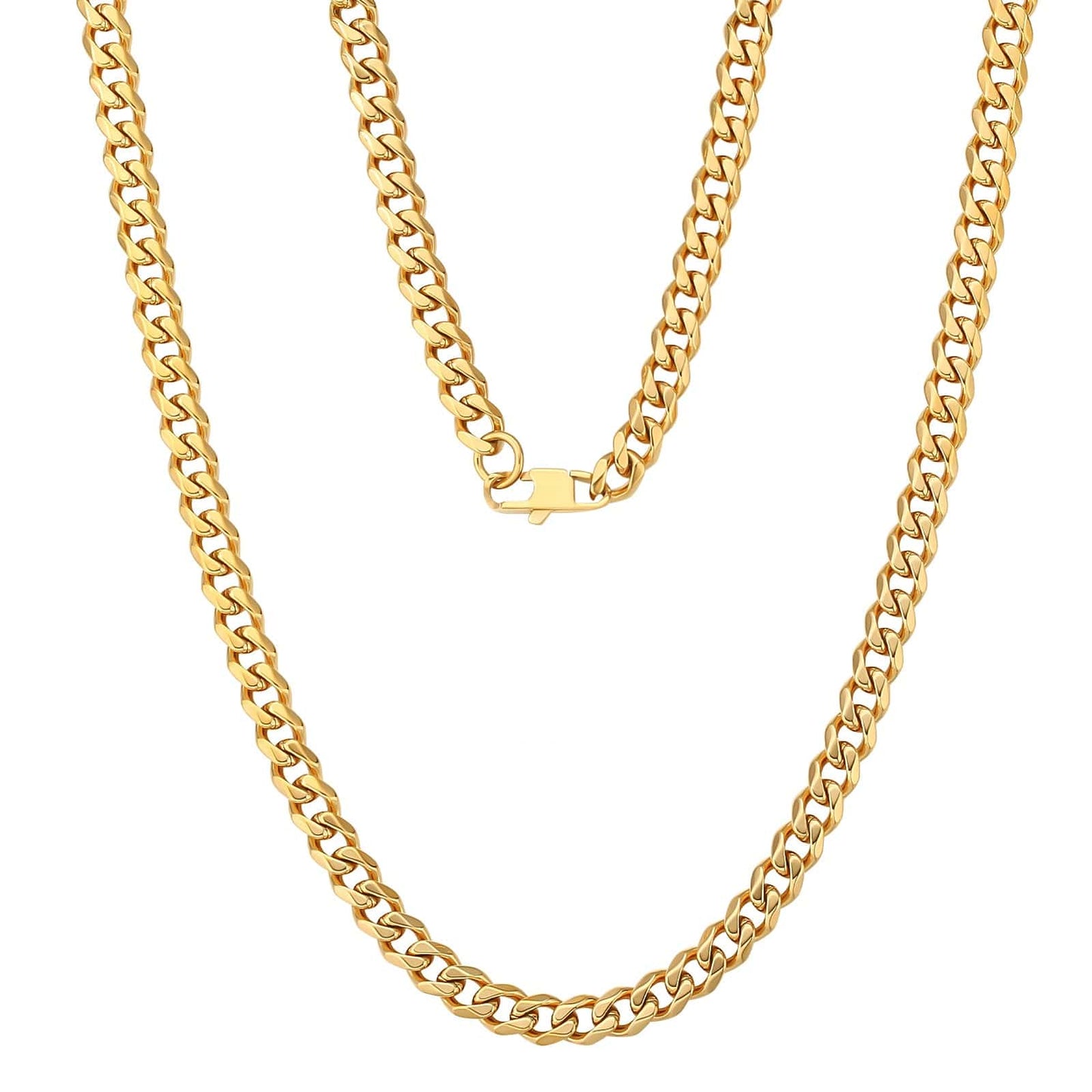 Wholesale Curb Cuban Link Chain 6mm Micro Tiny Cuban 18k Gold