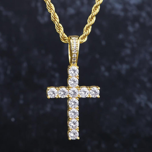 Wholesale Hip Hip Custom Pendants Iced Cross Necklace Pendant