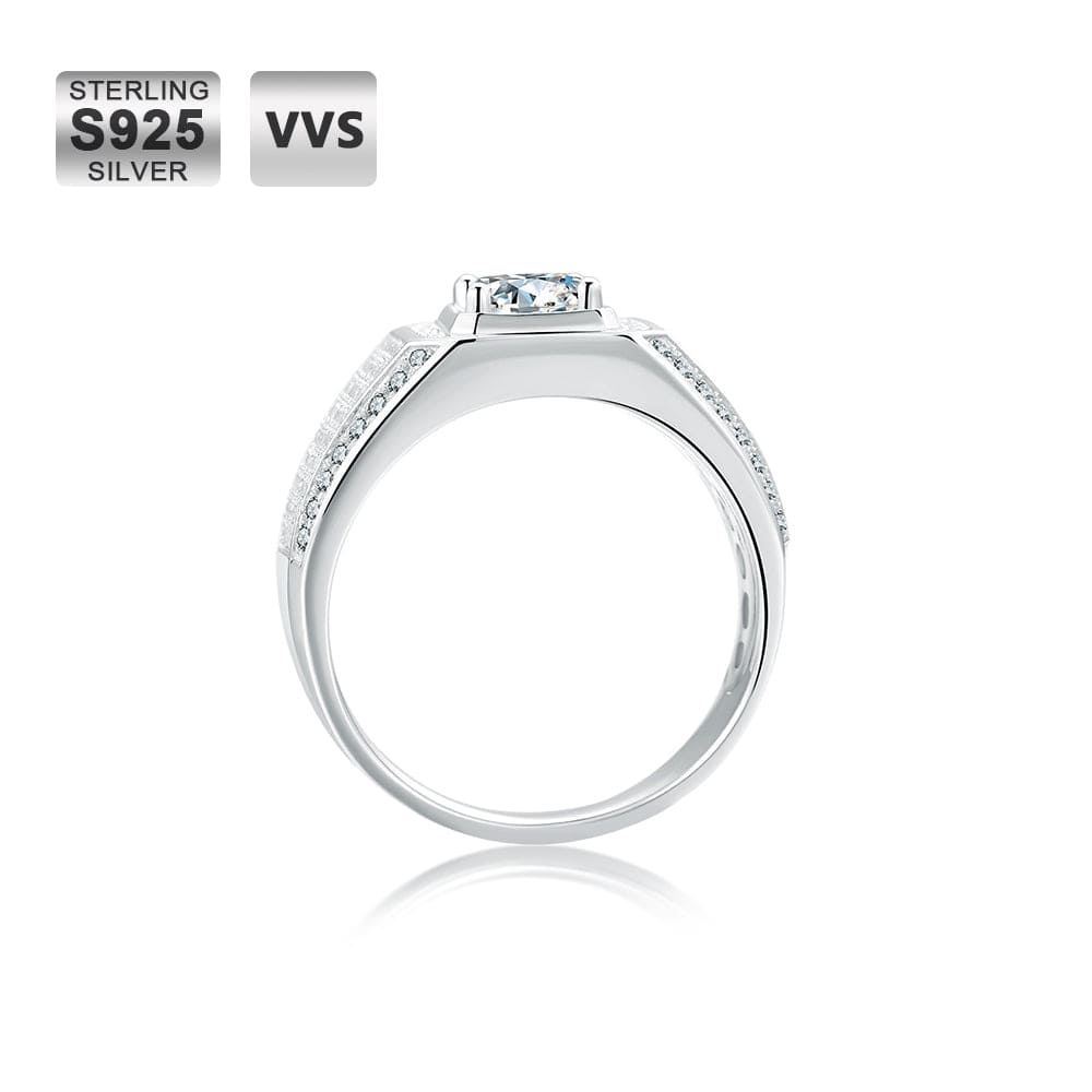 Wholesale 1.0 Carats VVS1 Moissanite Men Ring 0071