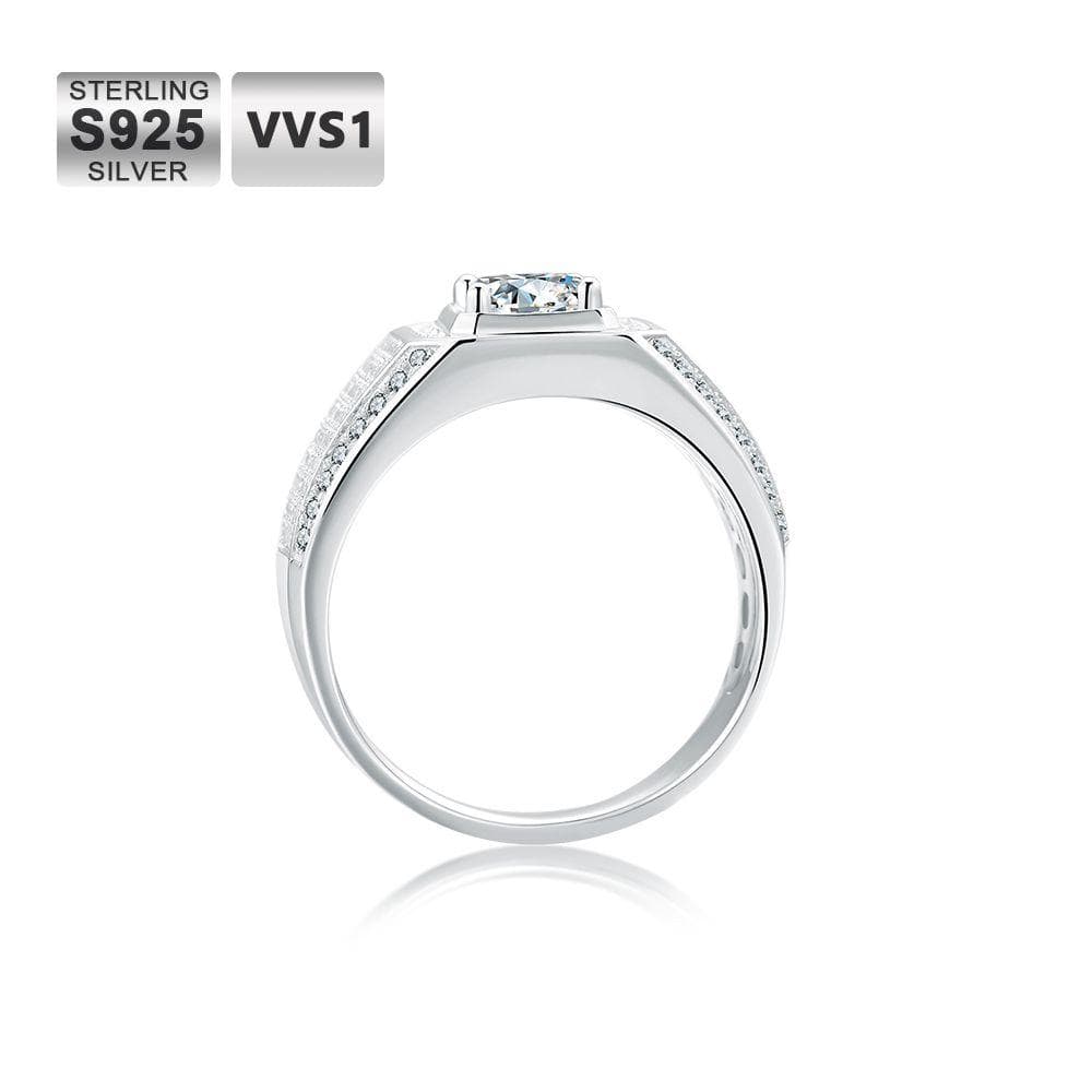 Wholesale Moissanite Engagement Ring 3.0 Carats VVS1 Lab Grown Diamond for Men