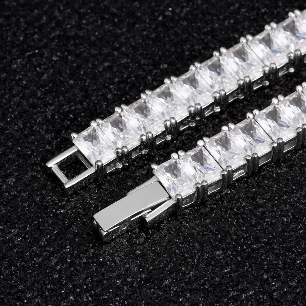 Wholesale 4*6mm Tennis Chain white gold  Plated