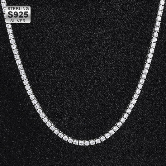 Wholesale Tennis Chain 4mm S925 Sterling Silver