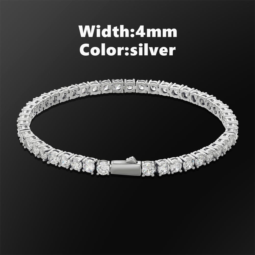 Wholesale Tennis Bracelet 3mm - 5mm brass CZ Diamond 14K Gold/White Gold