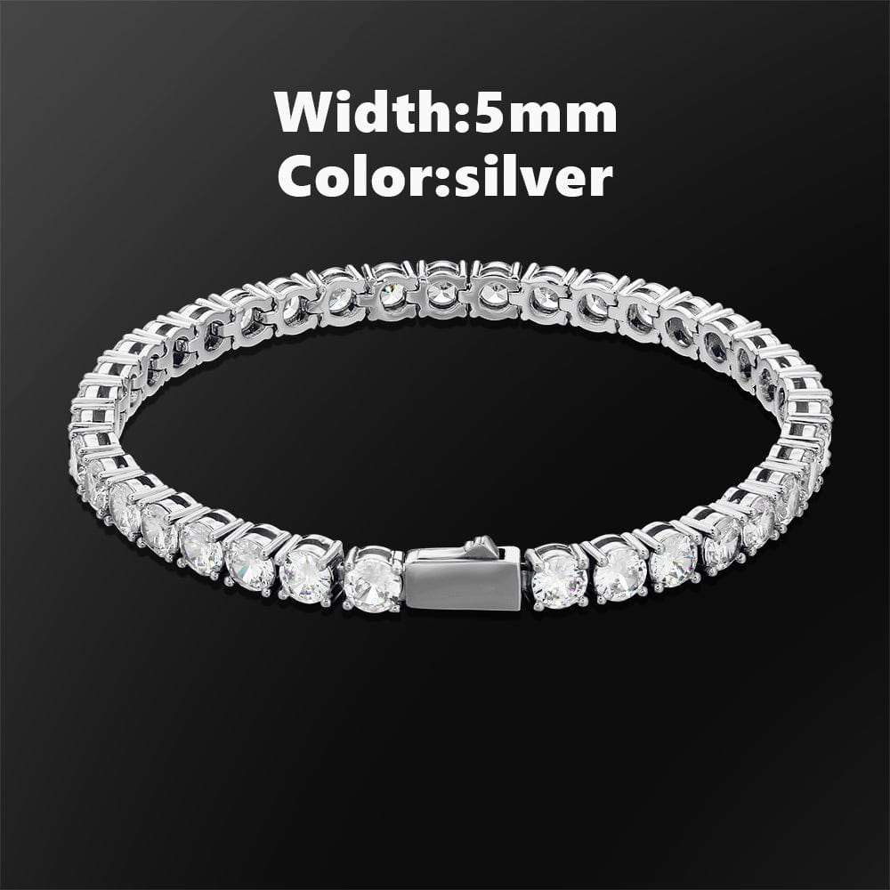 Wholesale Tennis Bracelet 3mm - 5mm brass CZ Diamond 14K Gold/White Gold