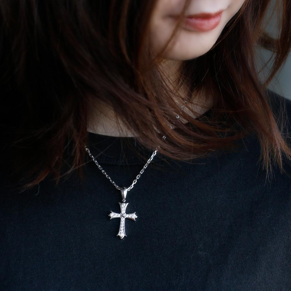 Wholesale Hip Hip Custom Pendants Iced Iris Cross Necklace Pendant White Gold