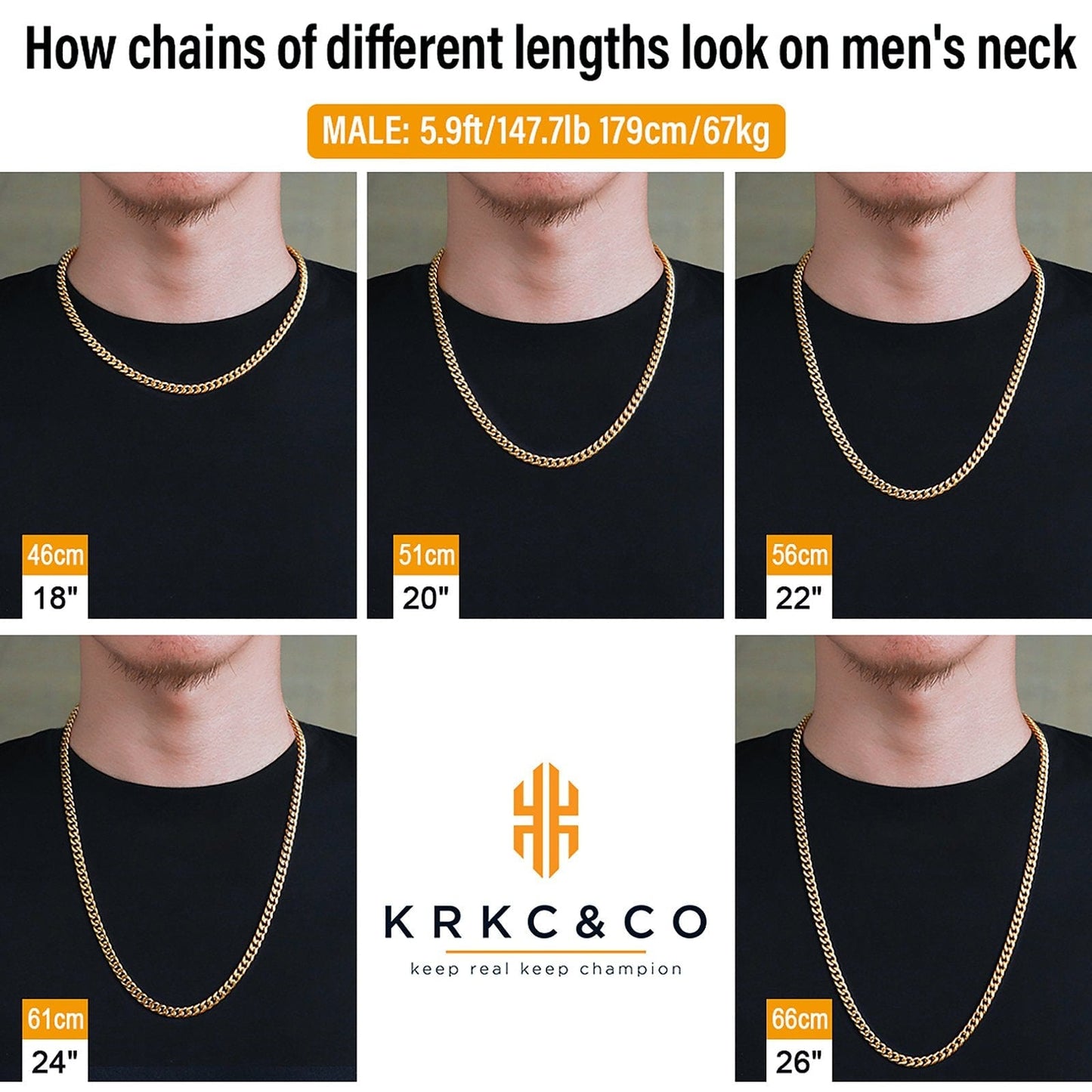 Wholesale  Miami Cuban Link Chain 6mm Stainless Steel Plated 18k Gold