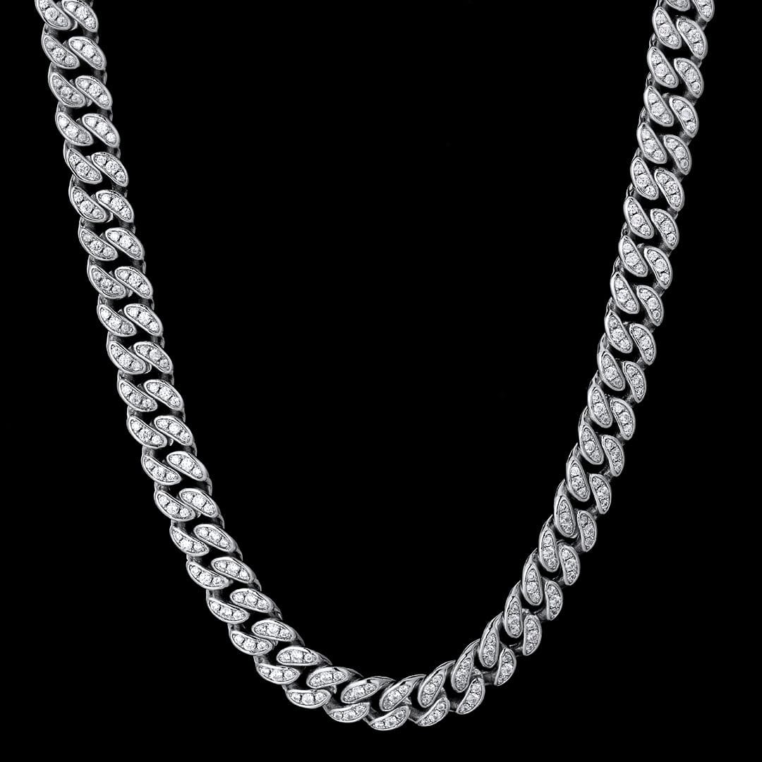 Wholesale 8mm Iced Out Cuban Link Chain