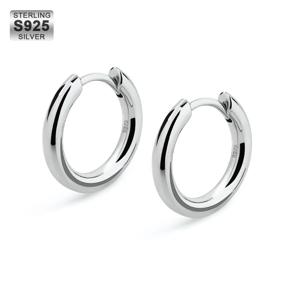 Wholesale S925 Sterling Silver Hoop Earrings Gold Earrings Hypoallergenic for Men Women