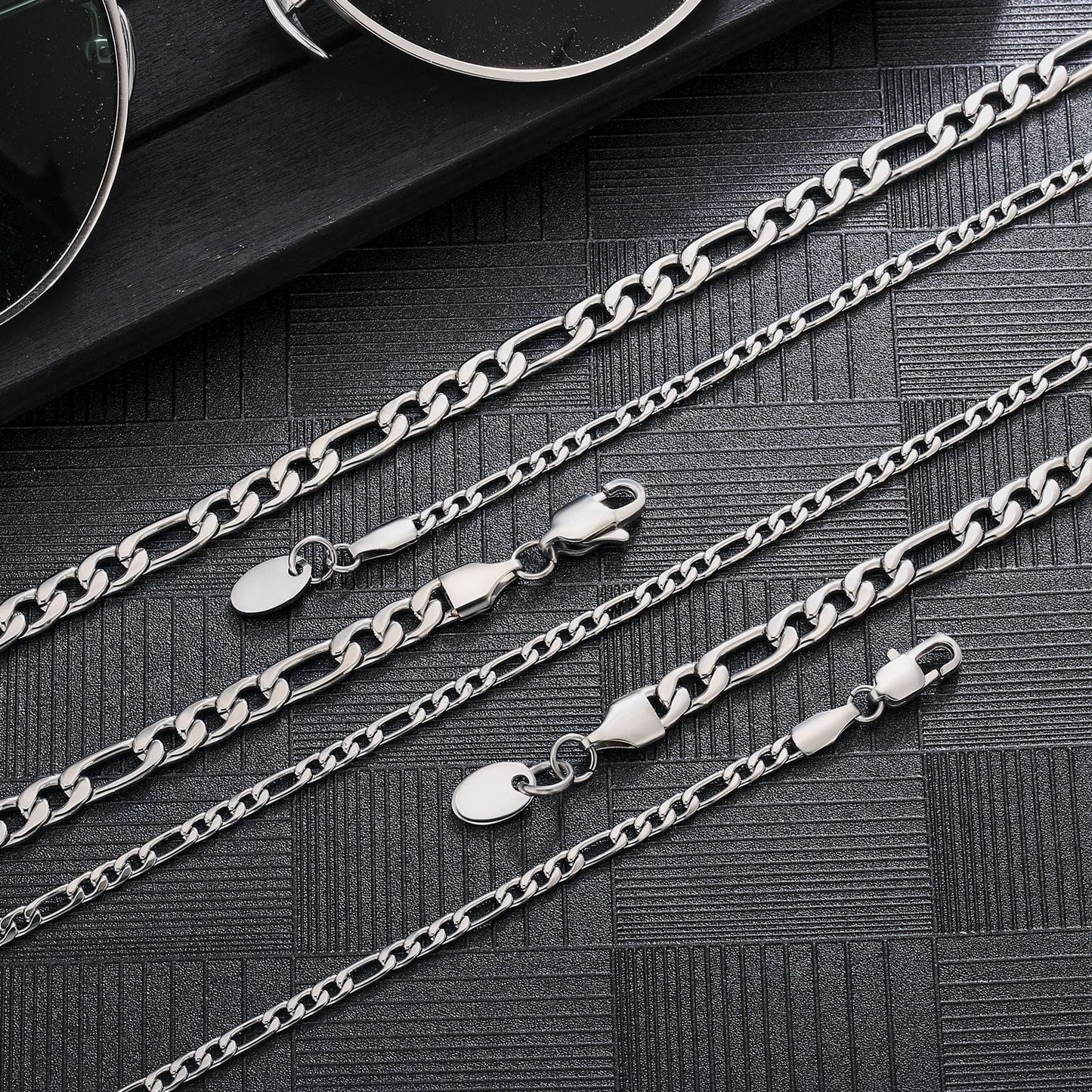 Wholesale Figaro Chain 3mm Stainless Steel