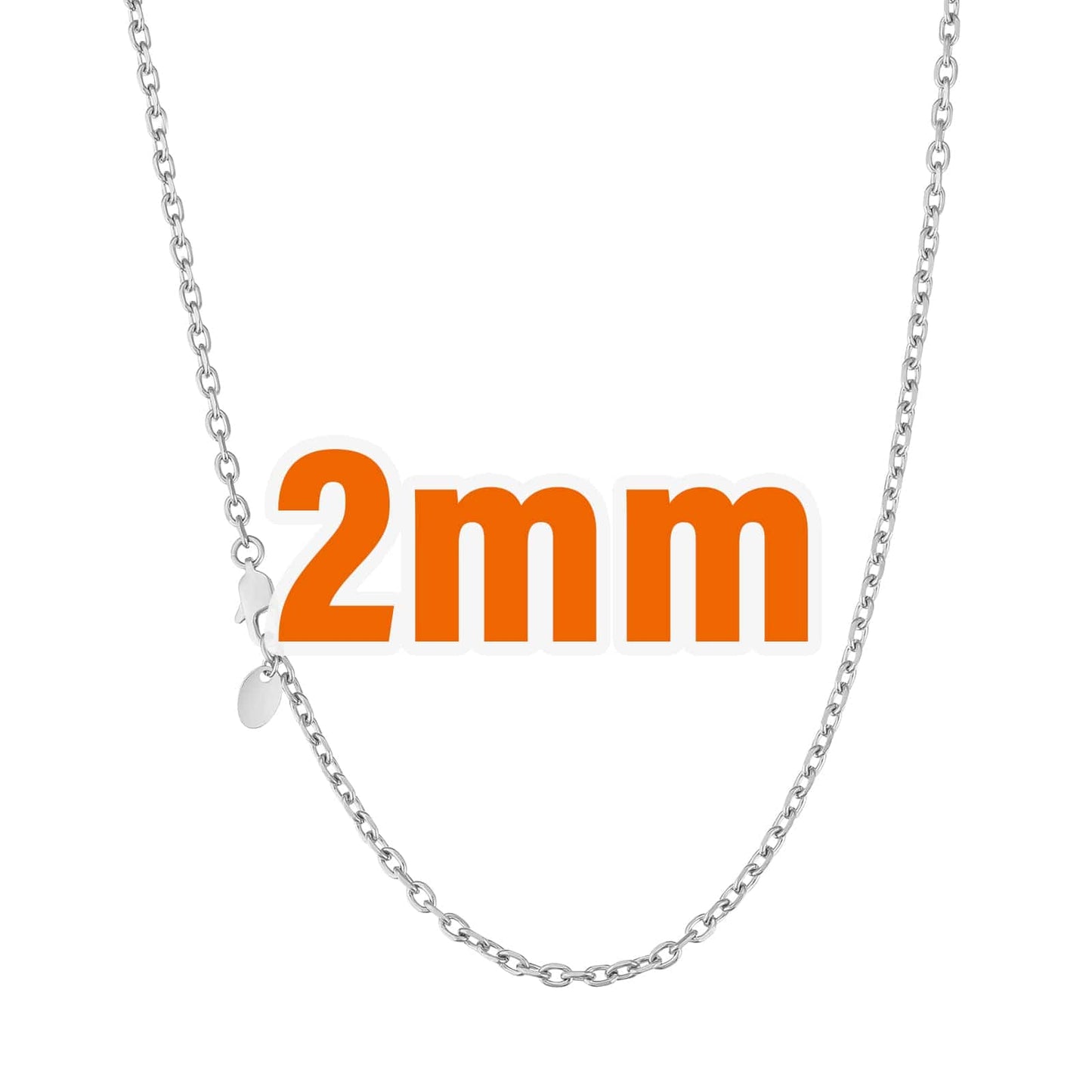 Wholesale Hip Hop Gold Chains Cable/Rolo Chain 1.5mm-2.5mm PVD Stainless Steel for Women