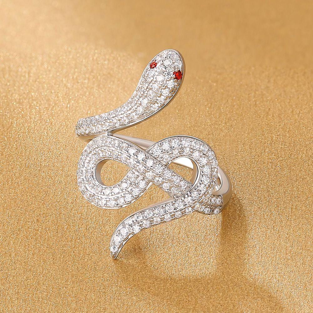 Wholesale Ring Sterling Silver Infinite Love Snake Diamond Ring