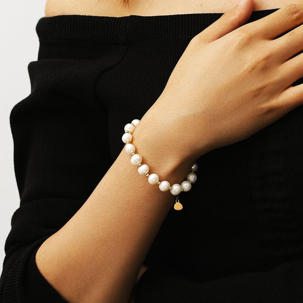 Wholesale Bracelet 8mm Freshwater Pearl Beaded Bracelet