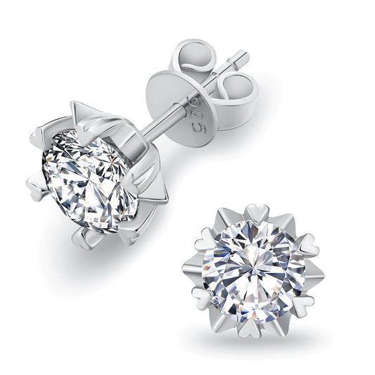 Wholesale Moissanite Earrings 1 Carats *2 VVS1 Snowflake 0057