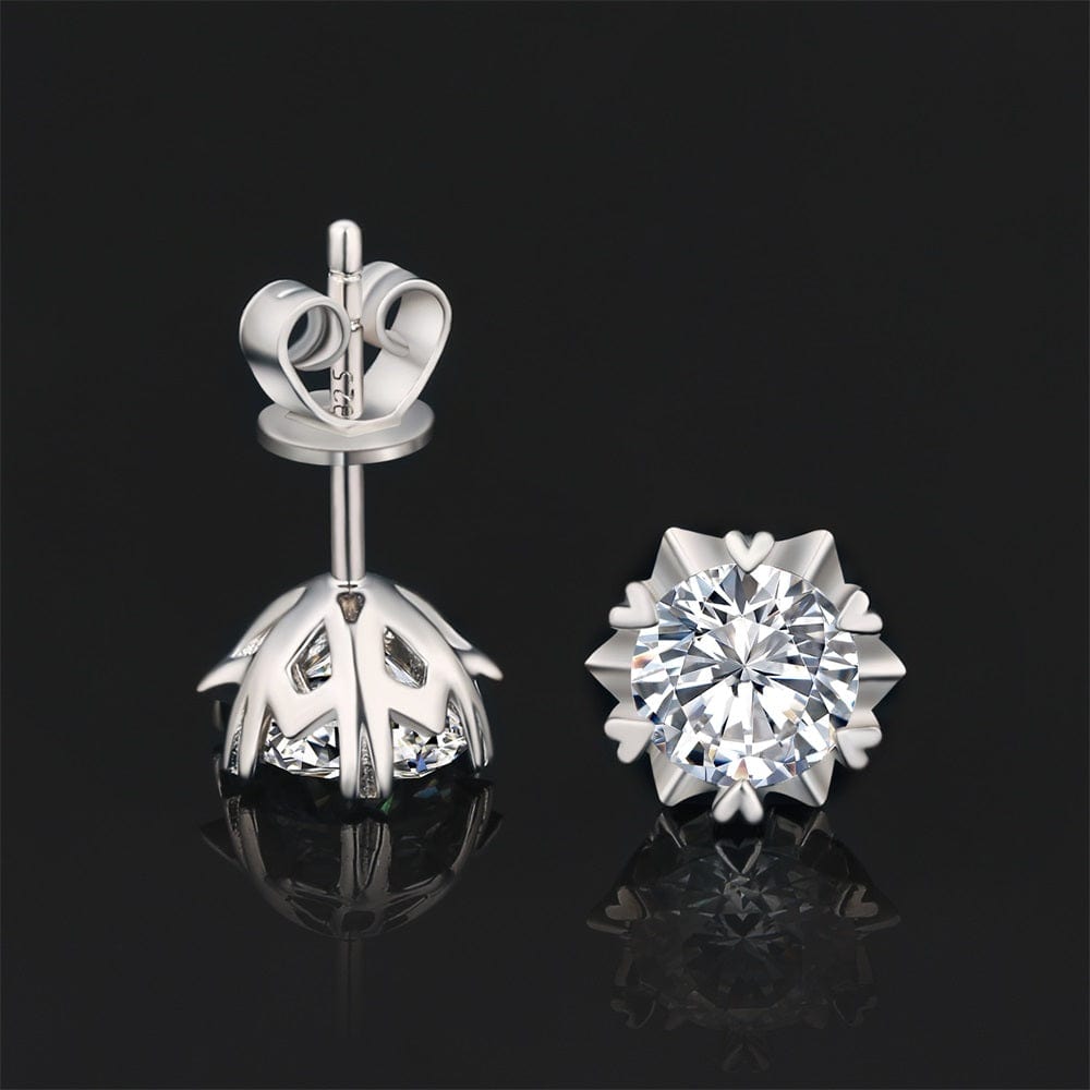 Wholesale Moissanite Earrings 1 Carats *2 VVS1 Snowflake 0057