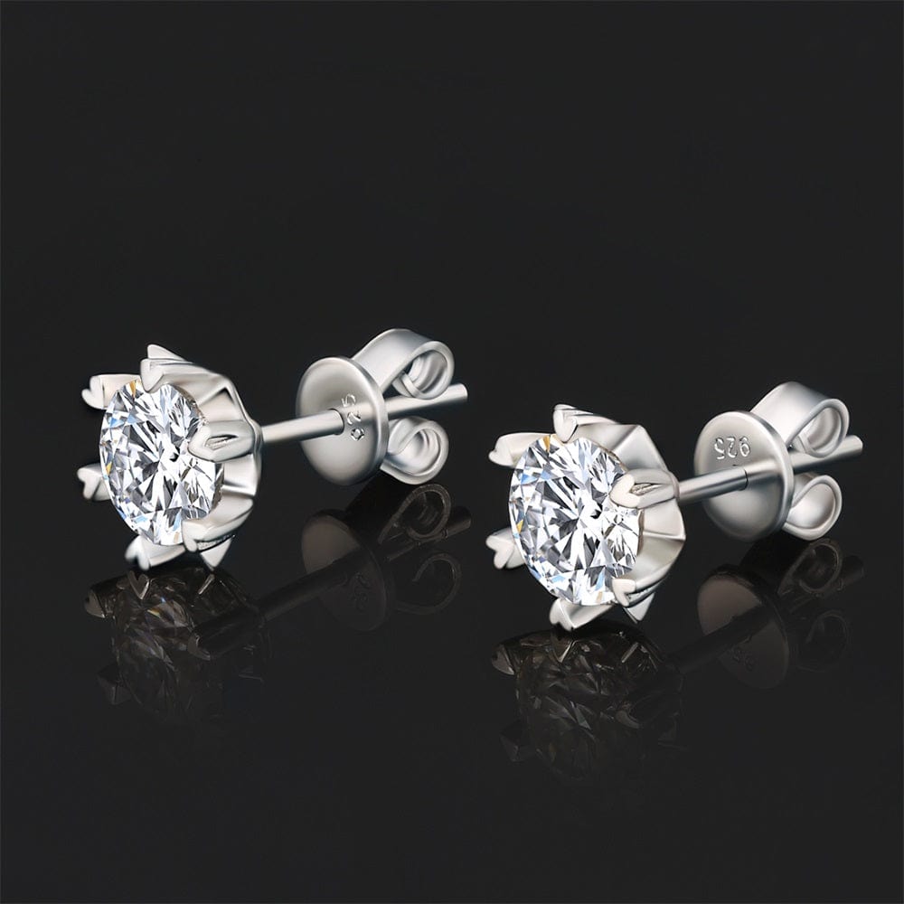 Wholesale Moissanite Earrings 1 Carats *2 VVS1 Snowflake 0057