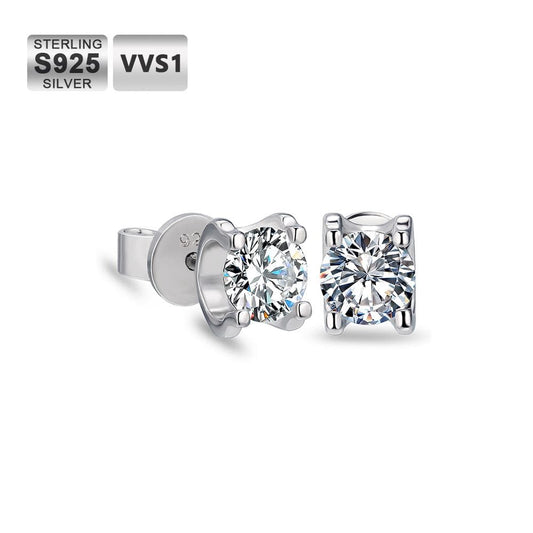 Wholesale Earrings 0.5 Carats VVS1 Moissanite Stud Earrings