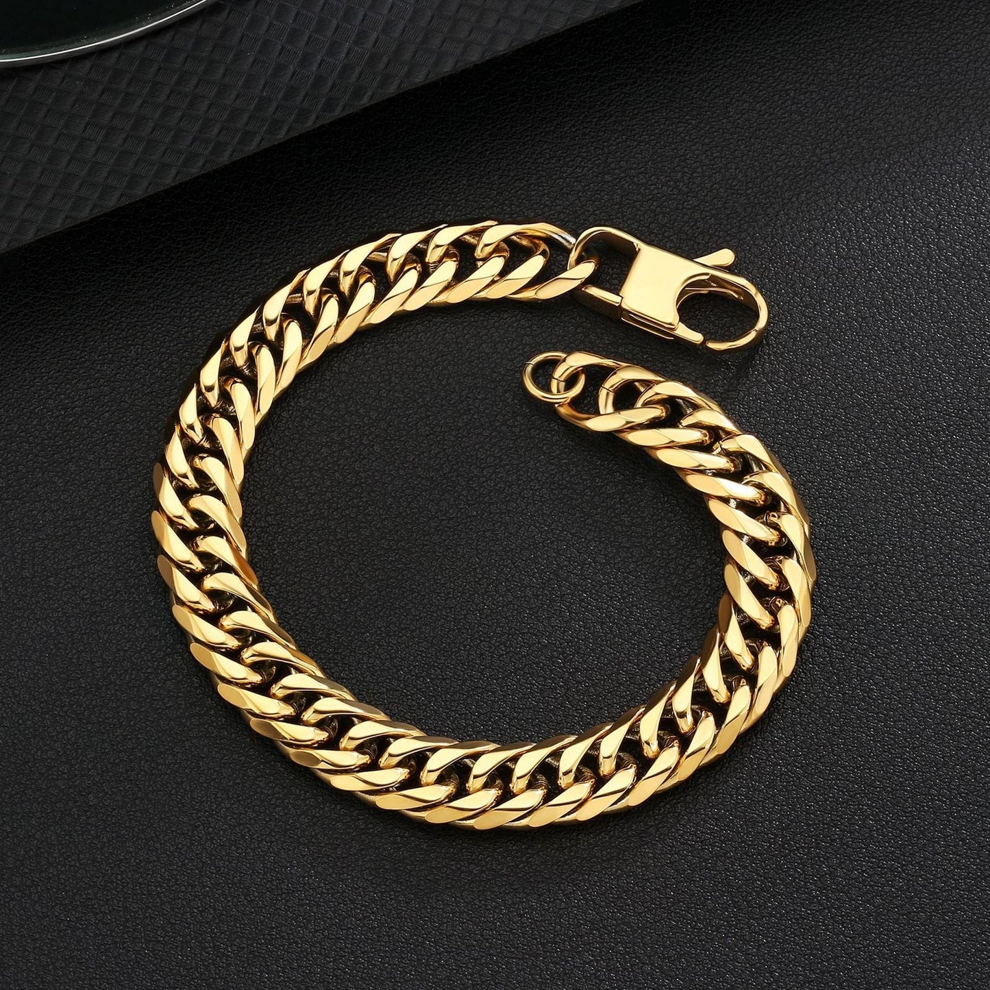 Wholesale 6-Sided 12mm Miami Cuban Link Bracelet