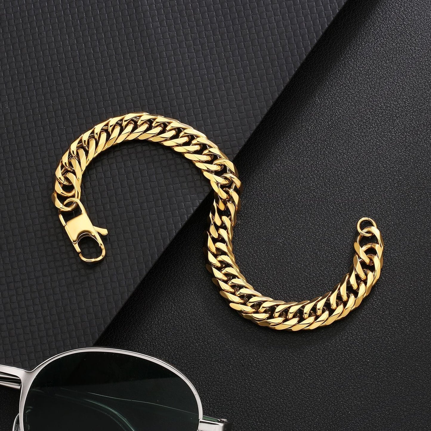 Wholesale 6-Sided 12mm Miami Cuban Link Bracelet