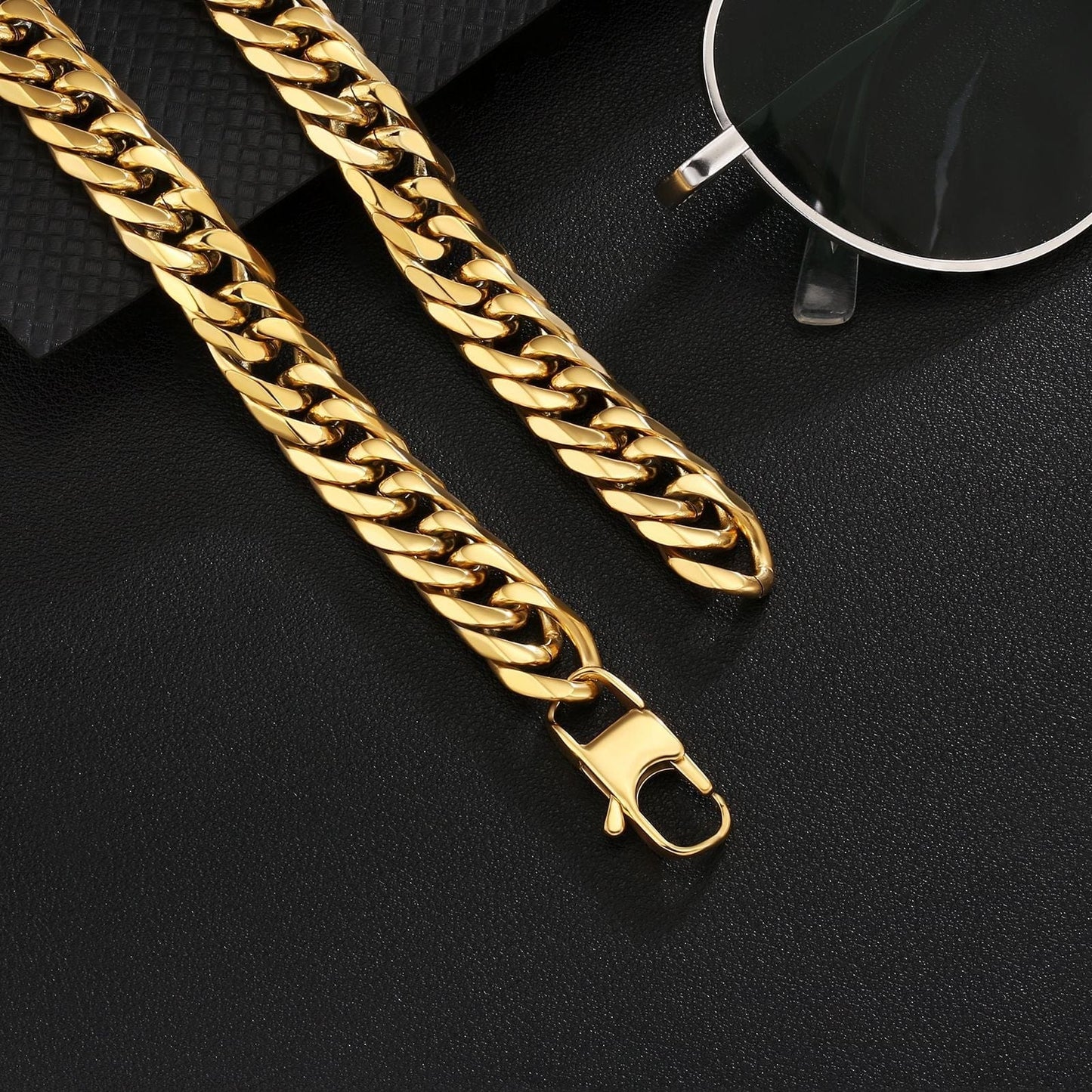 Wholesale 6-Sided 12mm Miami Cuban Link Chain