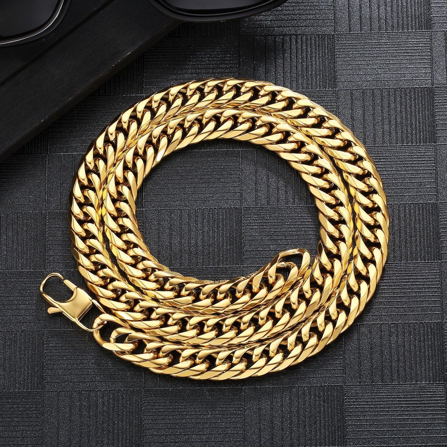 Wholesale 6-Sided 12mm Miami Cuban Link Chain