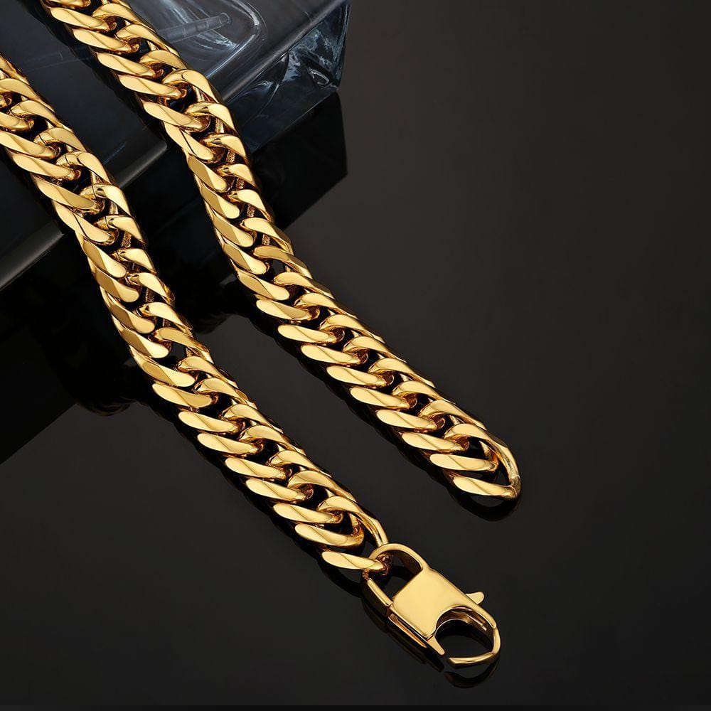 Wholesale Cuban Link Chain 10mm Miami Gold Plated