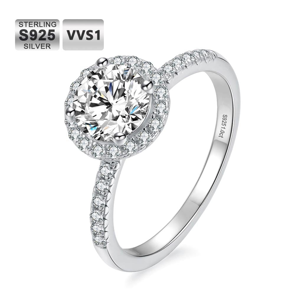 Wholesale 1.0 Carats VVS1 Moissanite Rings for Women 0087