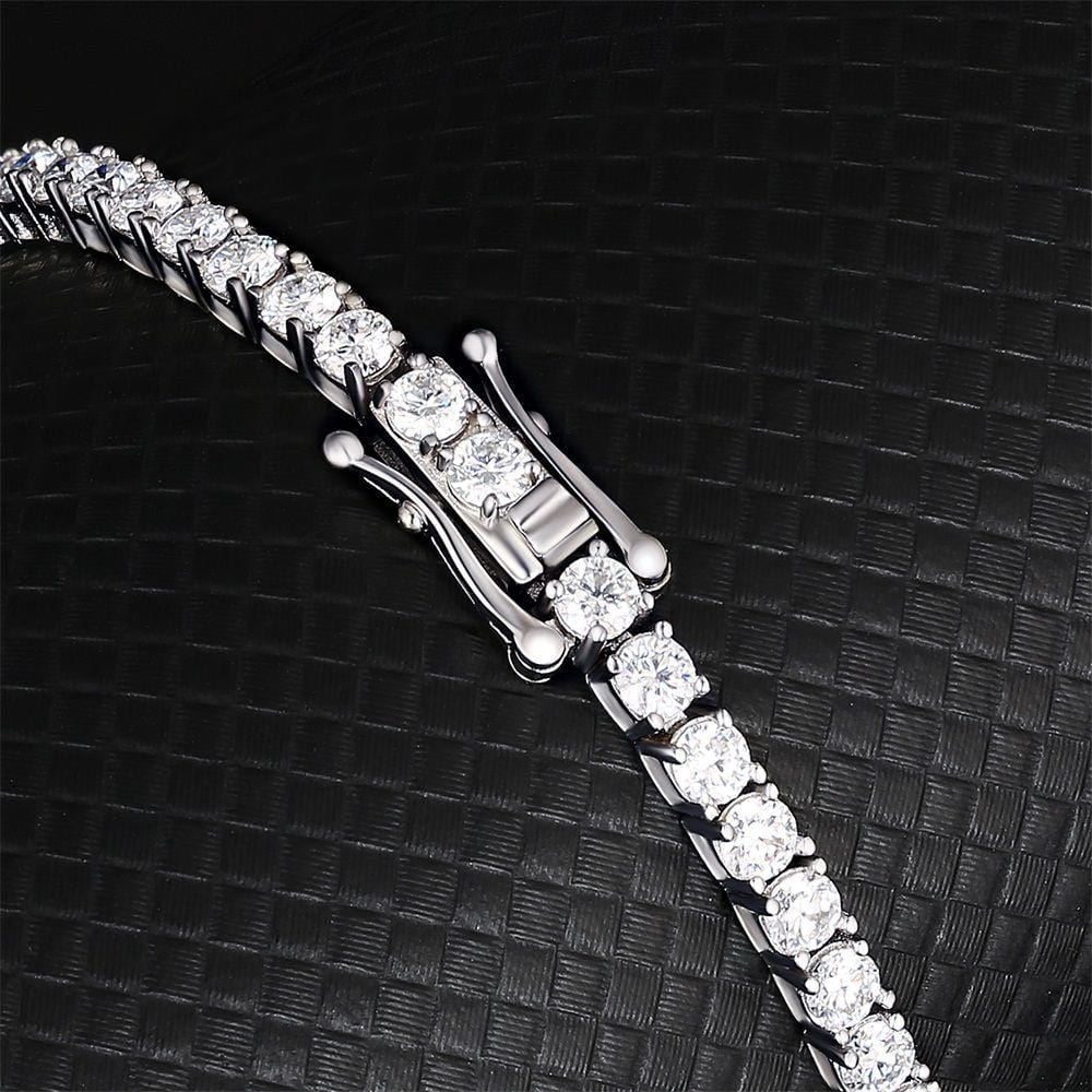 Wholesale 3mm Moissanite White Gold Tennis Bracelet KRKC