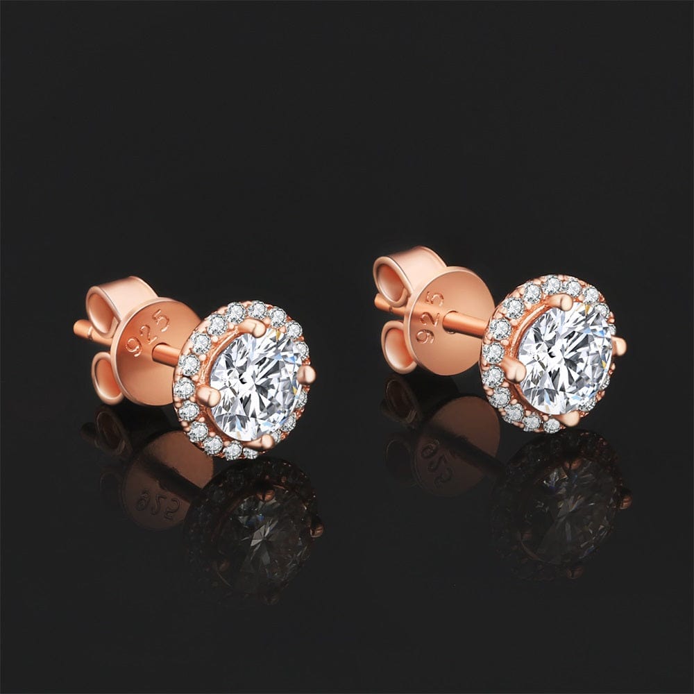 Wholesale Moissanite Earrings 0.5 Carats *2 VVS1 Round Cut 0106