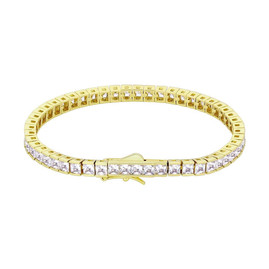 Wholesale Tennis Bracelet Hip Hop Jewelry CZ Diamond CZ Diamond 4mm 14K Gold/White Gold