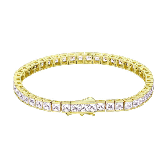 Wholesale Tennis Bracelet Hip Hop Jewelry CZ Diamond 5mm 14K Gold/White Gold