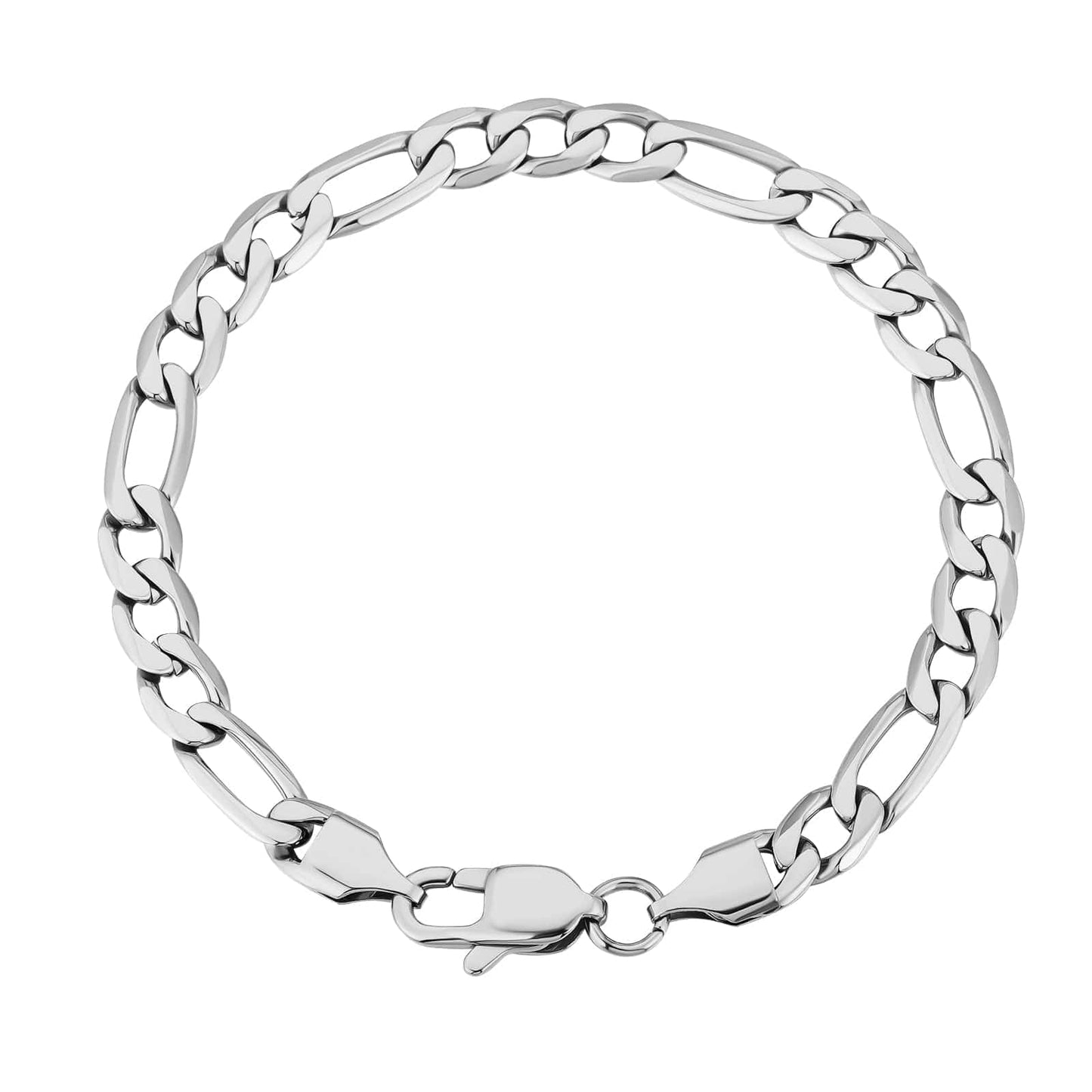 Wholesale Figaro Bracelet Stainless Steel 6mm 18k Gold Plated