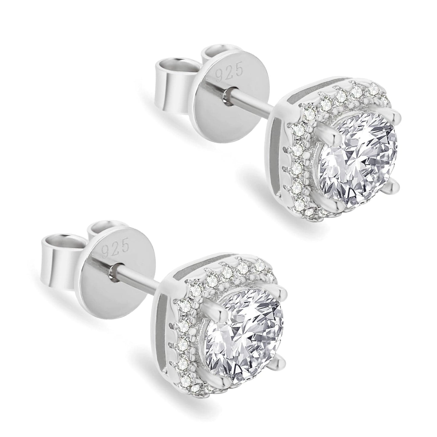 Wholesale 0.5 Carats *2 Round Excellent VVS1 Moissanite Earrings 0162