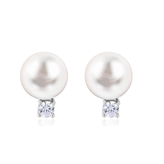 Wholesale Pearls Diamond Stud Earrings for Women