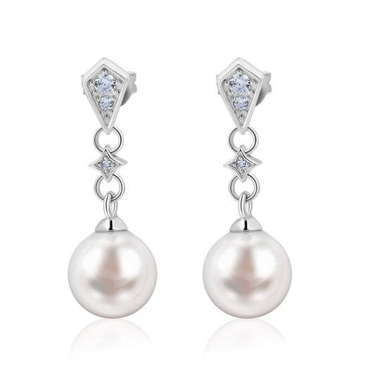 Wholesale Pearls Diamond Dangle Earrings for Women