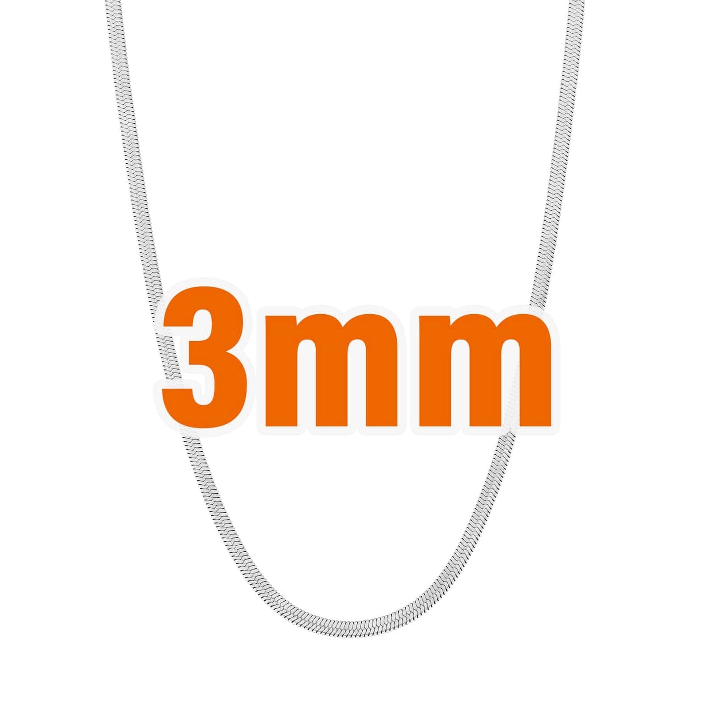 Wholesale Hip Hop Gold Chains Snake chain/Herringbone Chain 3mm-5mm PVD Stainless Steel for Women