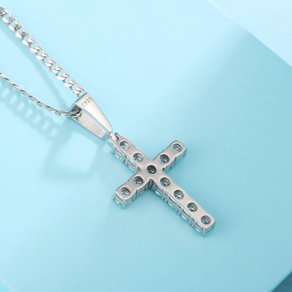 Wholesale 1.10 Carats VVS1 Moissanite Cross Pendant for Men