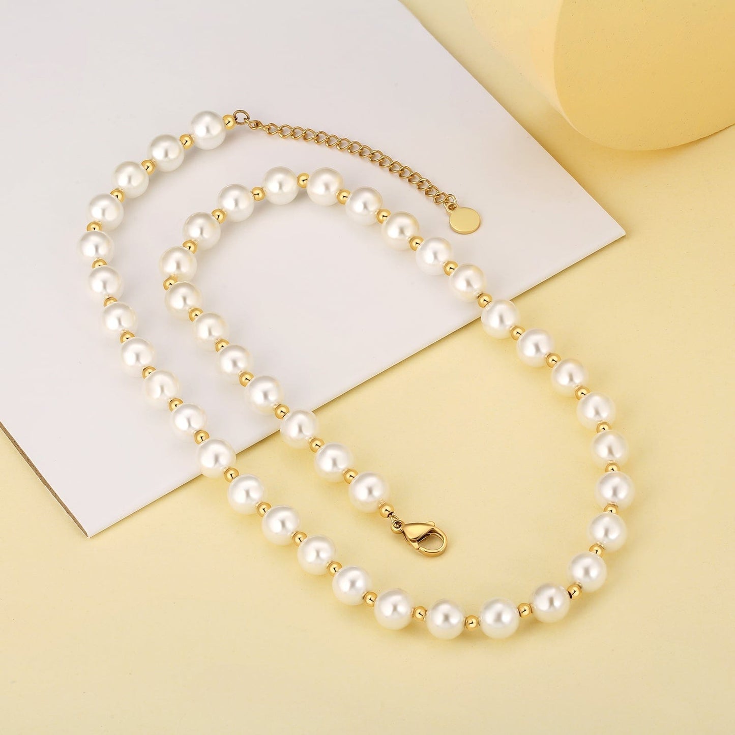 8mm Freshwater Pearl Beaded Necklace for Women