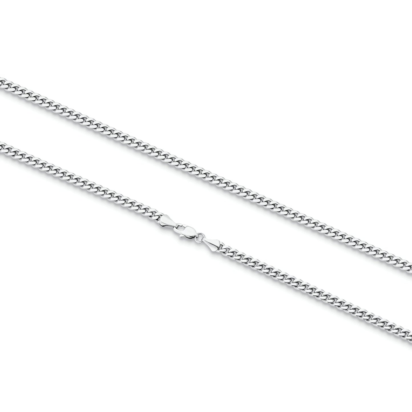 Wholesale Cuban Curb Chain 3mm 14K Gold/White Gold