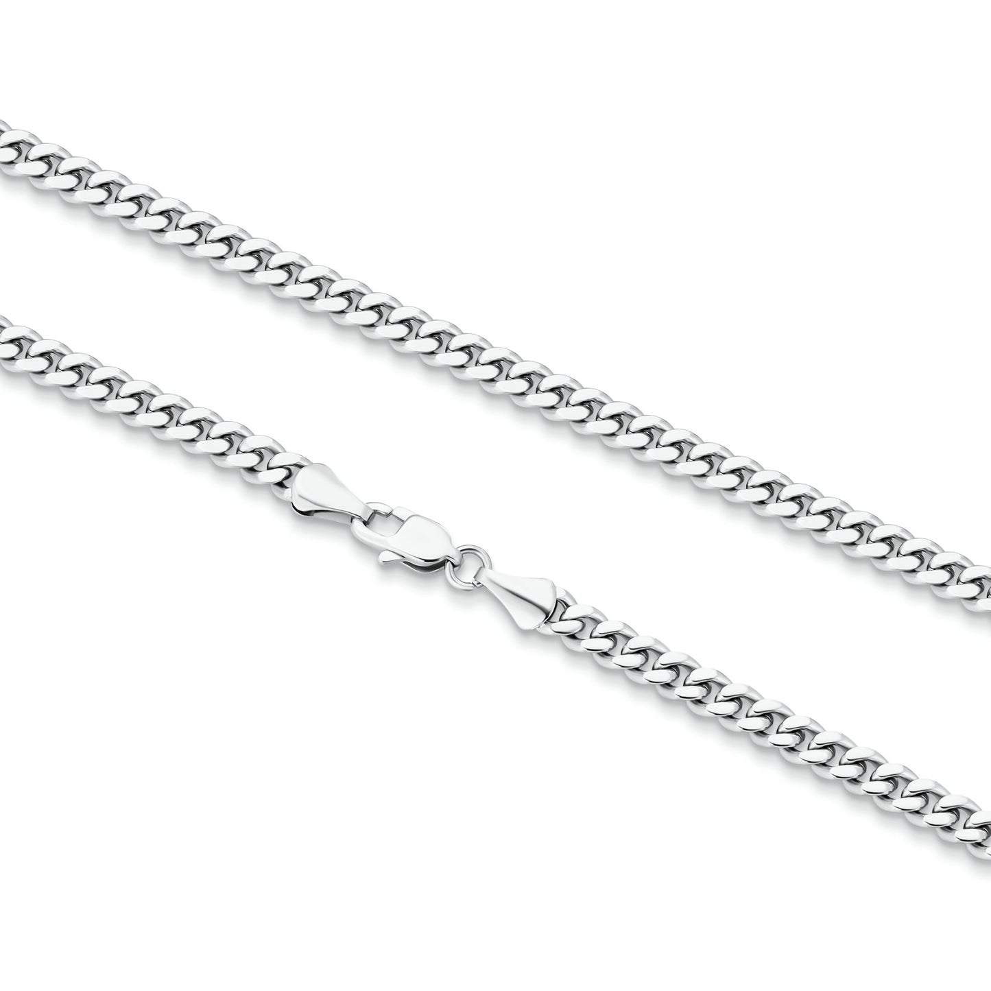 Wholesale Cuban Curb Chain 5mm 14K Gold/White Gold