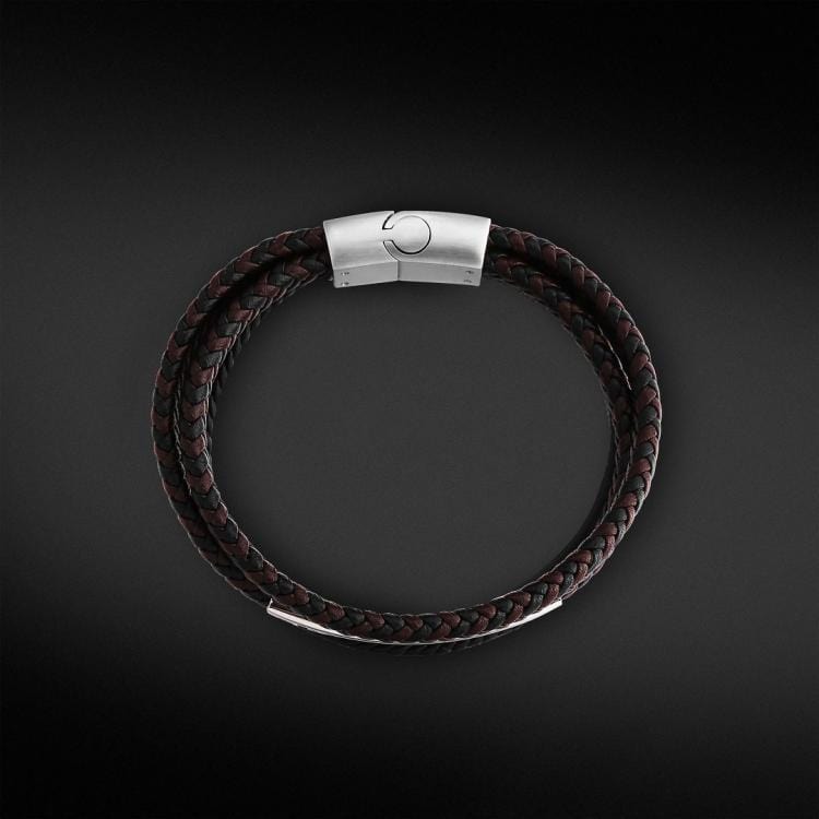 Mens leather and Braided leather bracelets