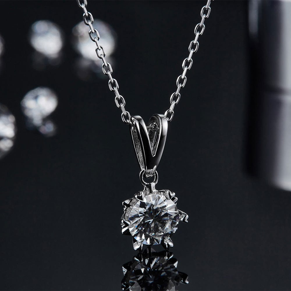 Wholesale Moissanite 1.0 Carats Custom CVD Diamond Pendant Necklace Wholesale Lab Grown Diamond Jewelry