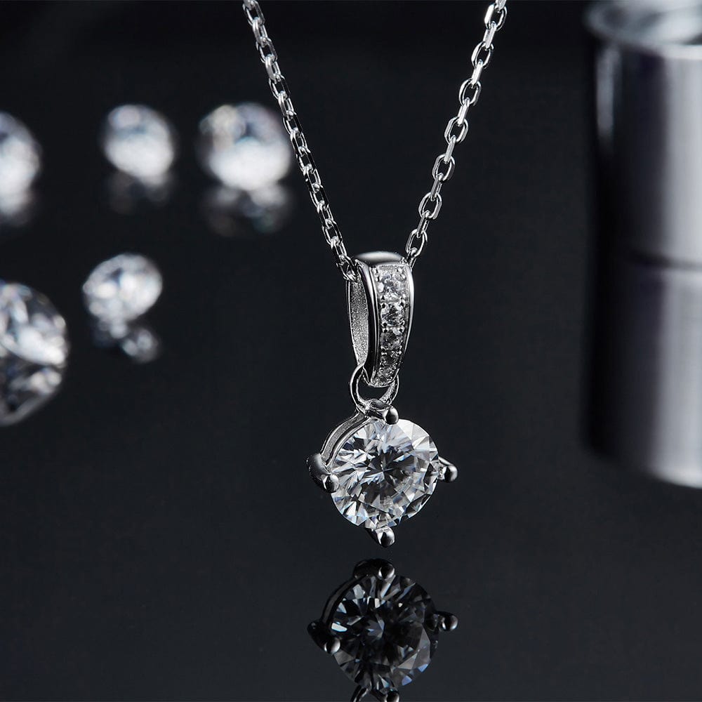 Wholesale Moissanite 1.0 Carats Custom CVD Diamond Pendant Necklace Wholesale Lab Grown Diamond Jewelry