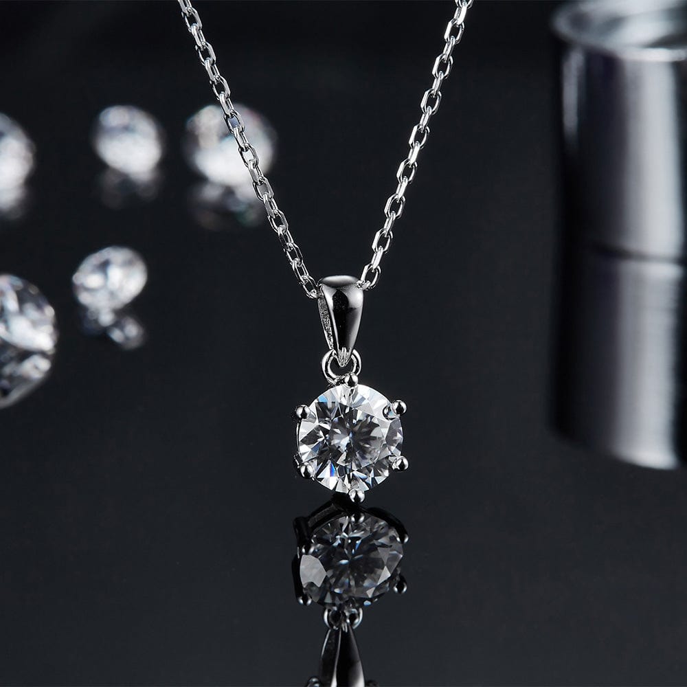 Wholesale Moissanite 1.0 Carats Custom CVD Diamond Pendant Necklace Wholesale Lab Grown Diamond Jewelry