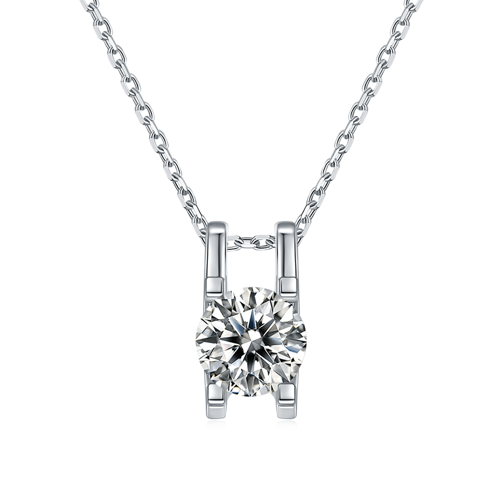 Wholesale Moissanite 1.0 Carats Custom CVD Diamond Pendant Necklace Wholesale Lab Grown Diamaond Jewelry