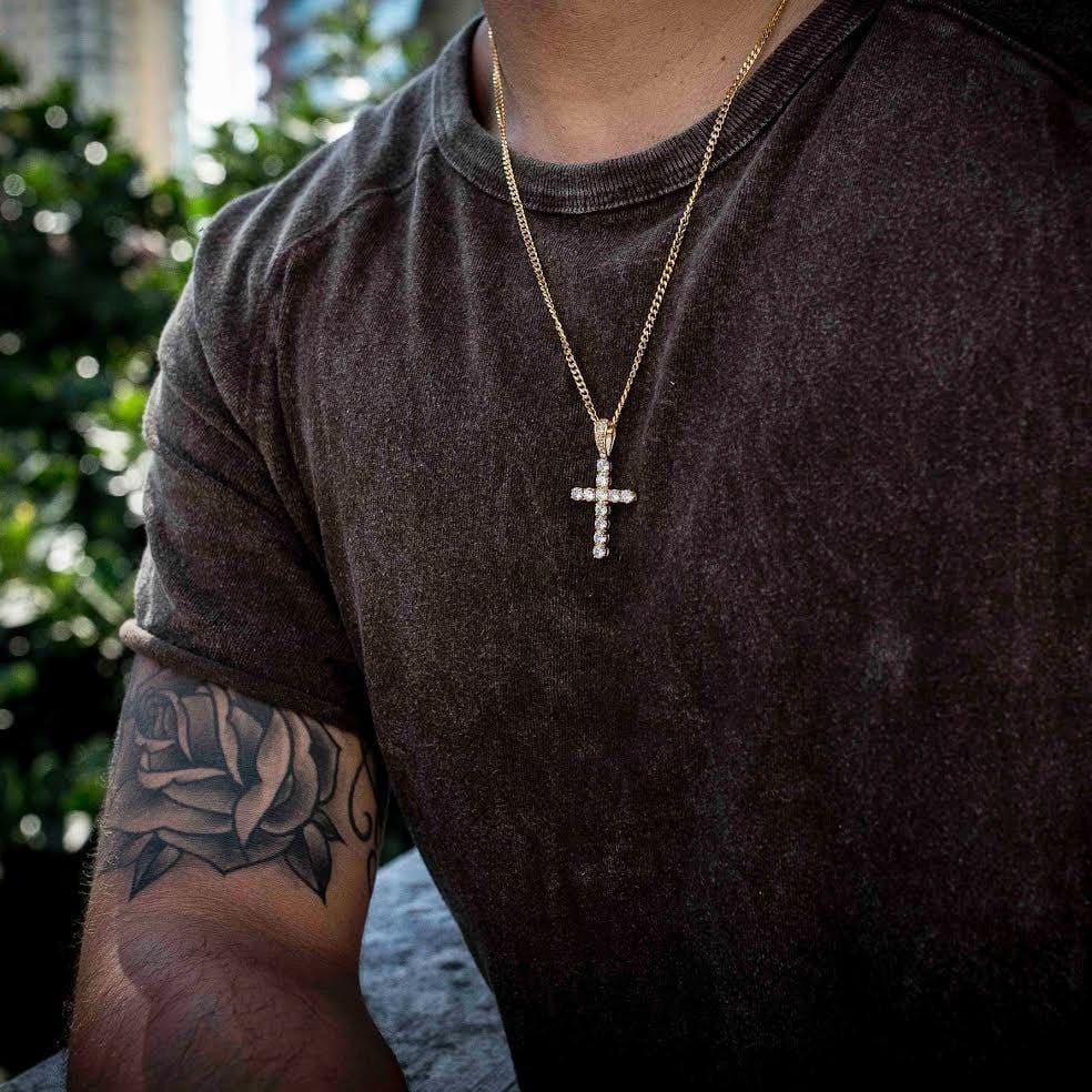 Wholesale Hip Hip Custom Pendants Iced Cross Necklace Pendant