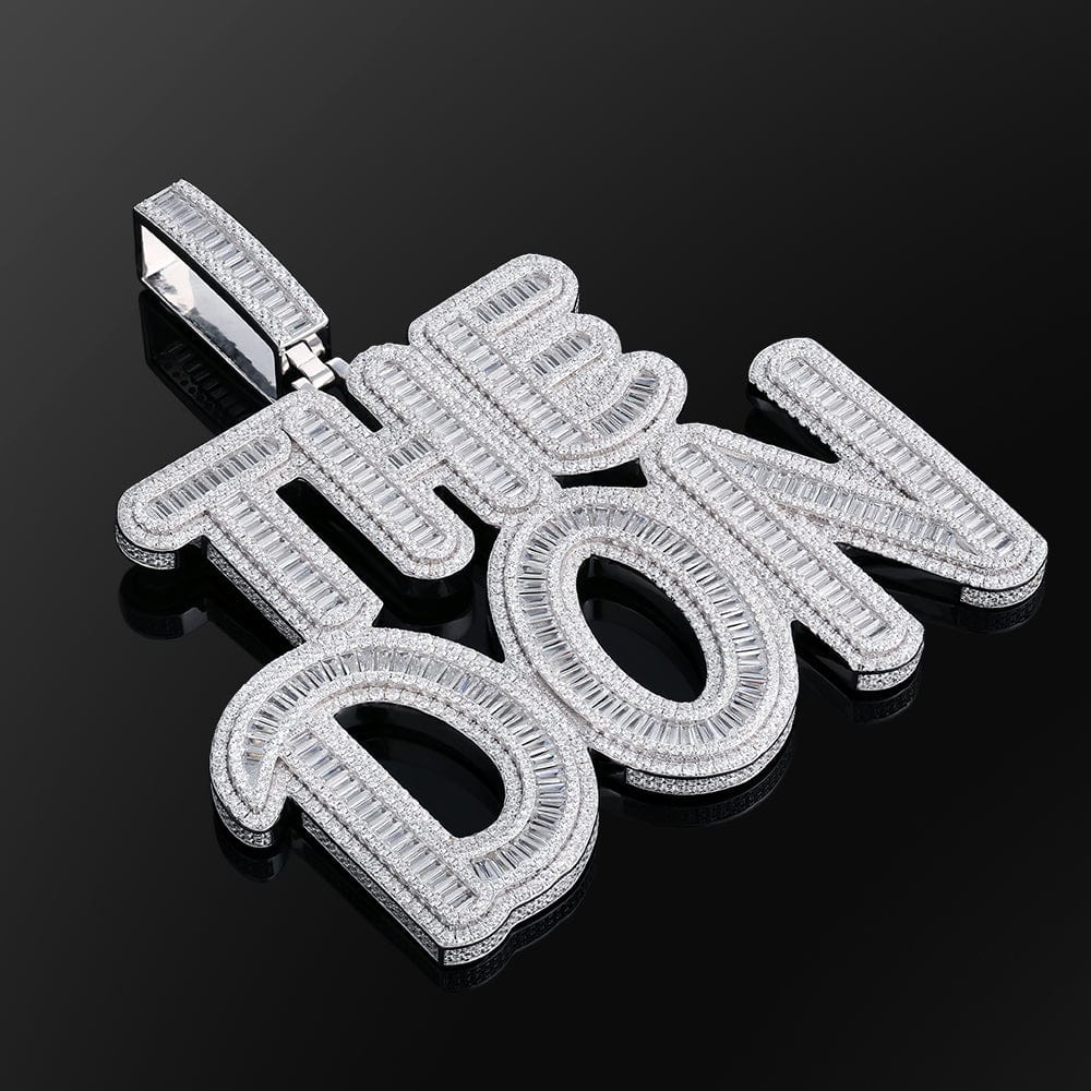 Wholesale Hip Hip Custom Pendants Personalized Custom Name Pendant Bling 3D Design Luxury Full DEF Unique Baguette   Custom Design Deposit